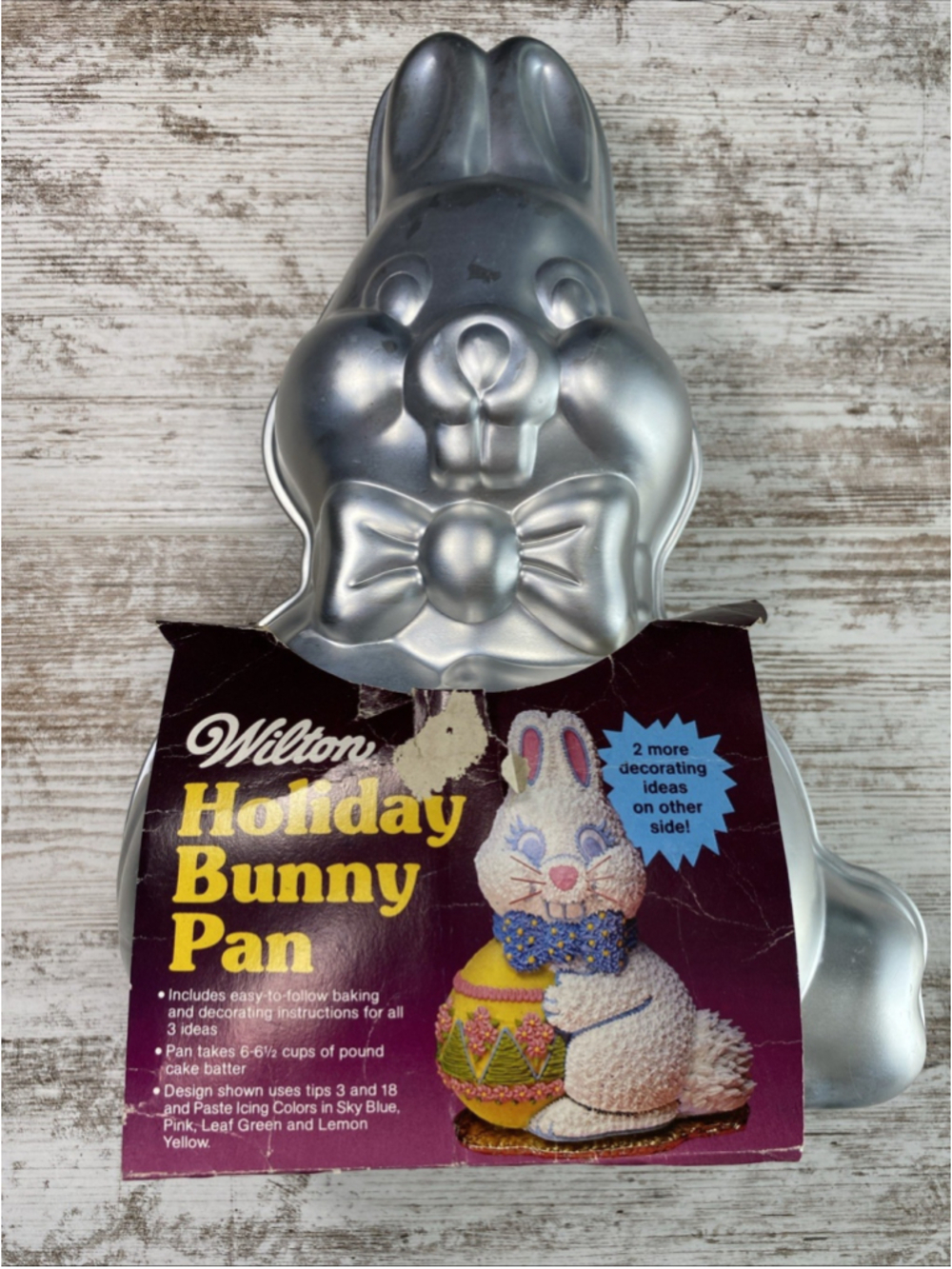 Vintage 1984 Wilton 3D Stand Up Bunny Cake Pan Set 502-3452 Easter Rabbit